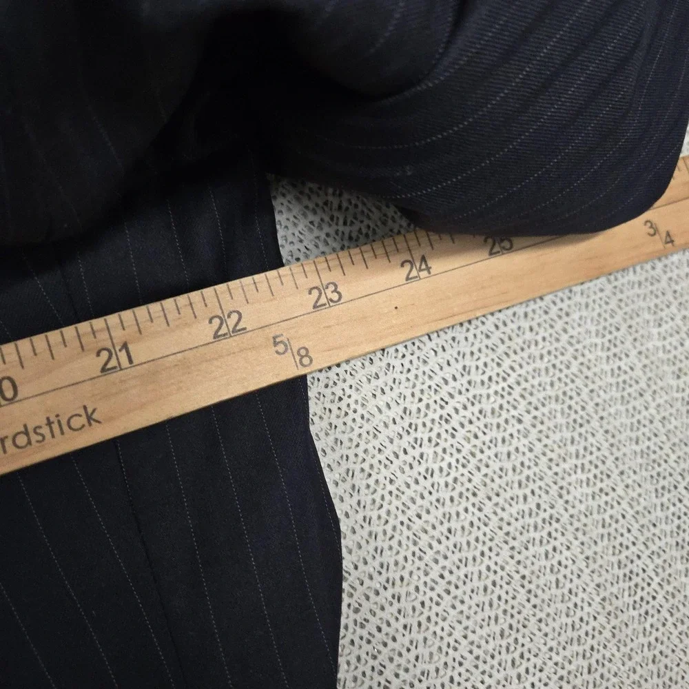 Geoffrey Beene Blazer Mens 44R Gray Pinstripe Two Button Suit Jacket Classic Fit